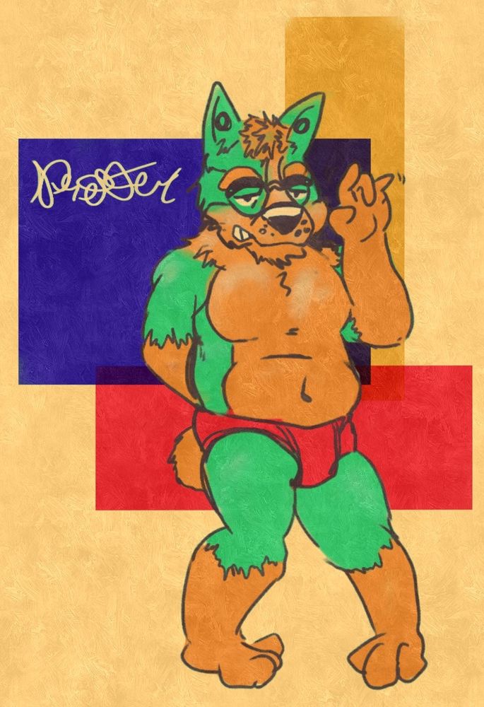 my wonderful corgi sona waving to the camera in a modest and bashful way. hes wearing undies too