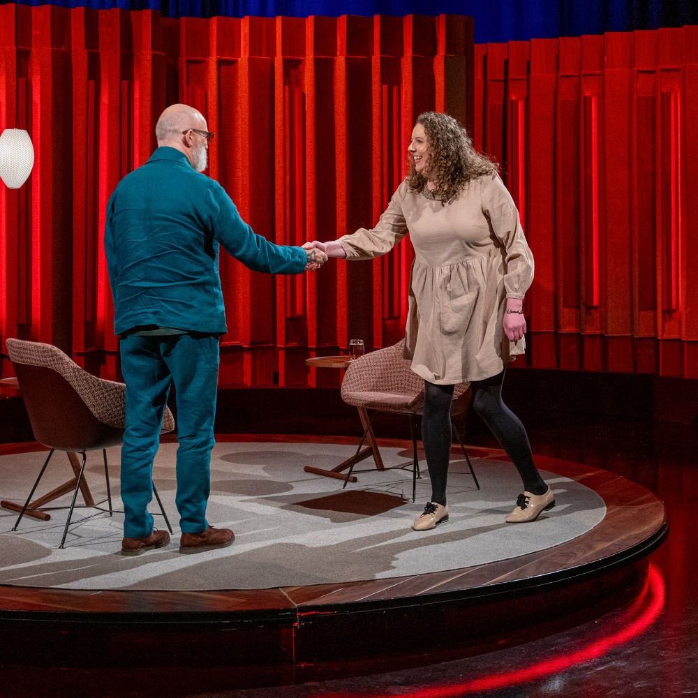 A photo of Historian, Author and Researcher Dr. Siobhán Doyle, who is Tommy Tiernan’s final guest tonight!