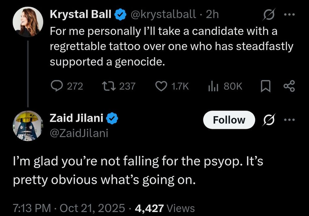 "Progressive" Krystall Ball saying she's fine with Graham Platner's Nazi tattoo 