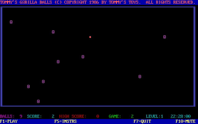 Screenshot of Tommy's Gorilla Balls