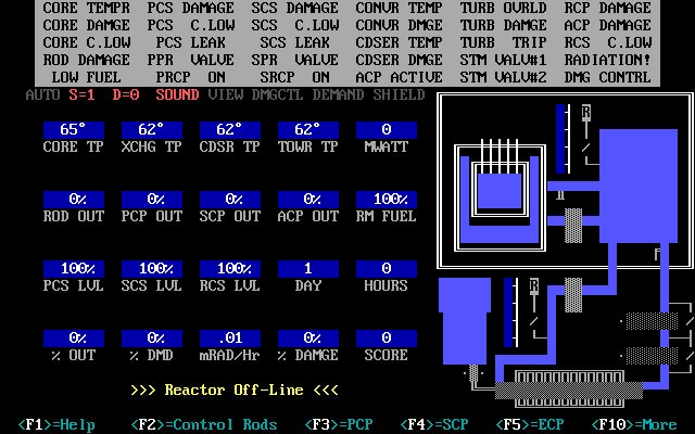 Screenshot of Oakflat Nuclear Power Plant Simulator, The