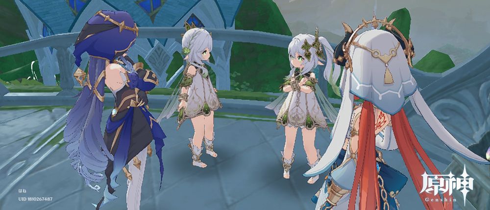 イベント後日談で星を見に集ったレイラとニィロウとナヒーダ（の会話を聞きに来た私のナヒーダ）