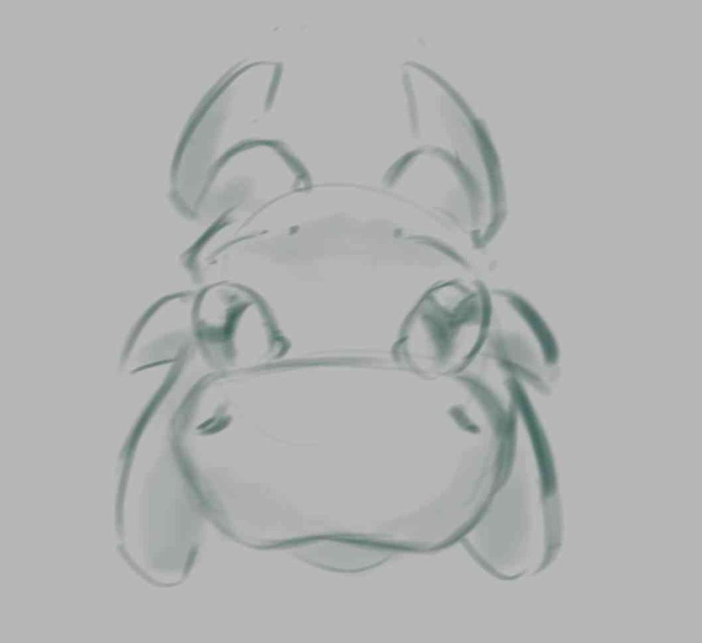 funny lizard staring 