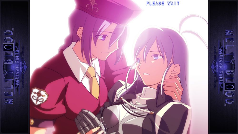 Melty Blood Character Sion holding the woman she loves Riesbyfe