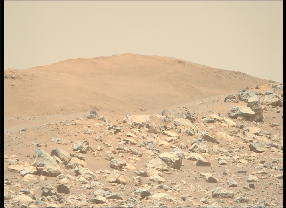 An image taken by the Perseverance rover on Mars