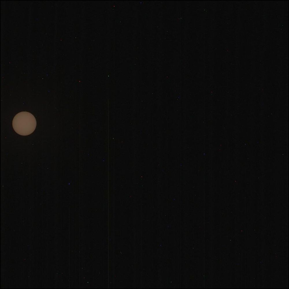 An image taken by the Perseverance rover on Mars
