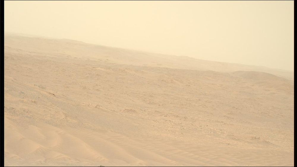 An image taken by the Perseverance rover on Mars