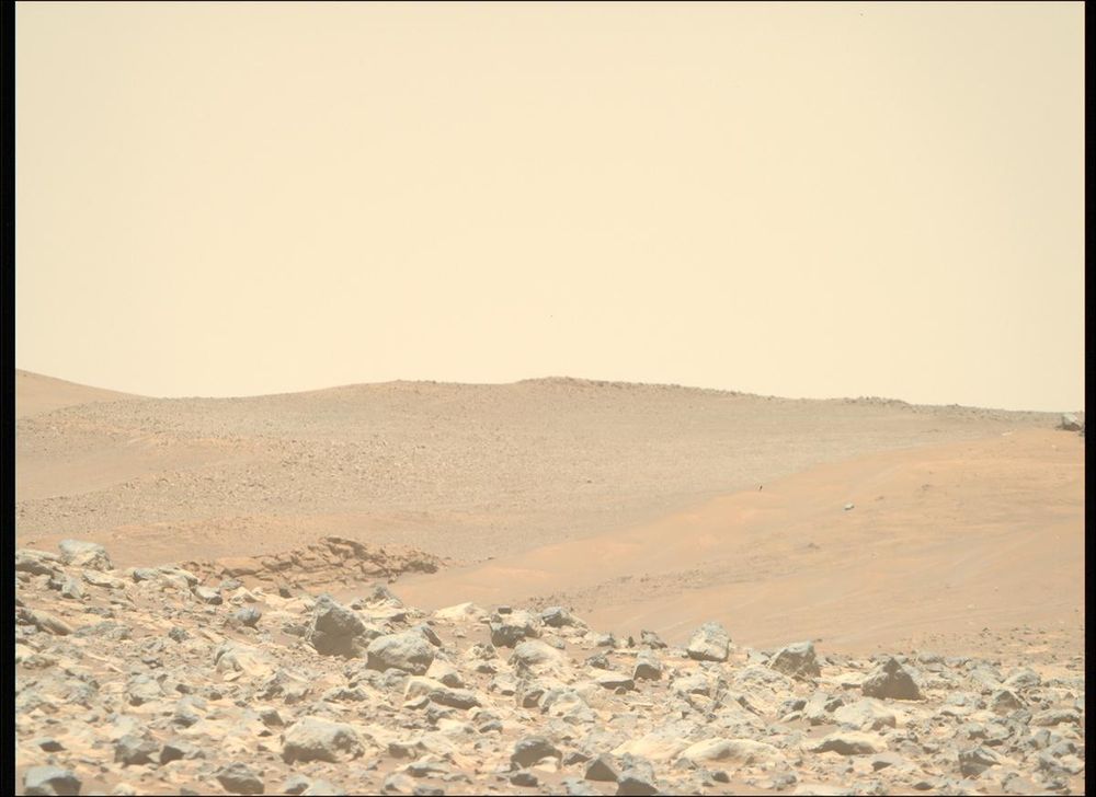 An image taken by the Perseverance rover on Mars