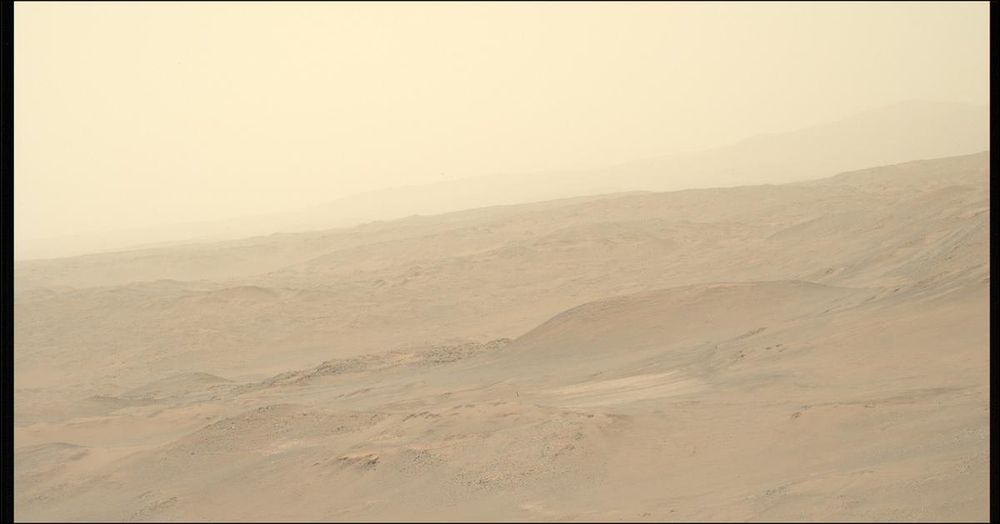 An image taken by the Perseverance rover on Mars