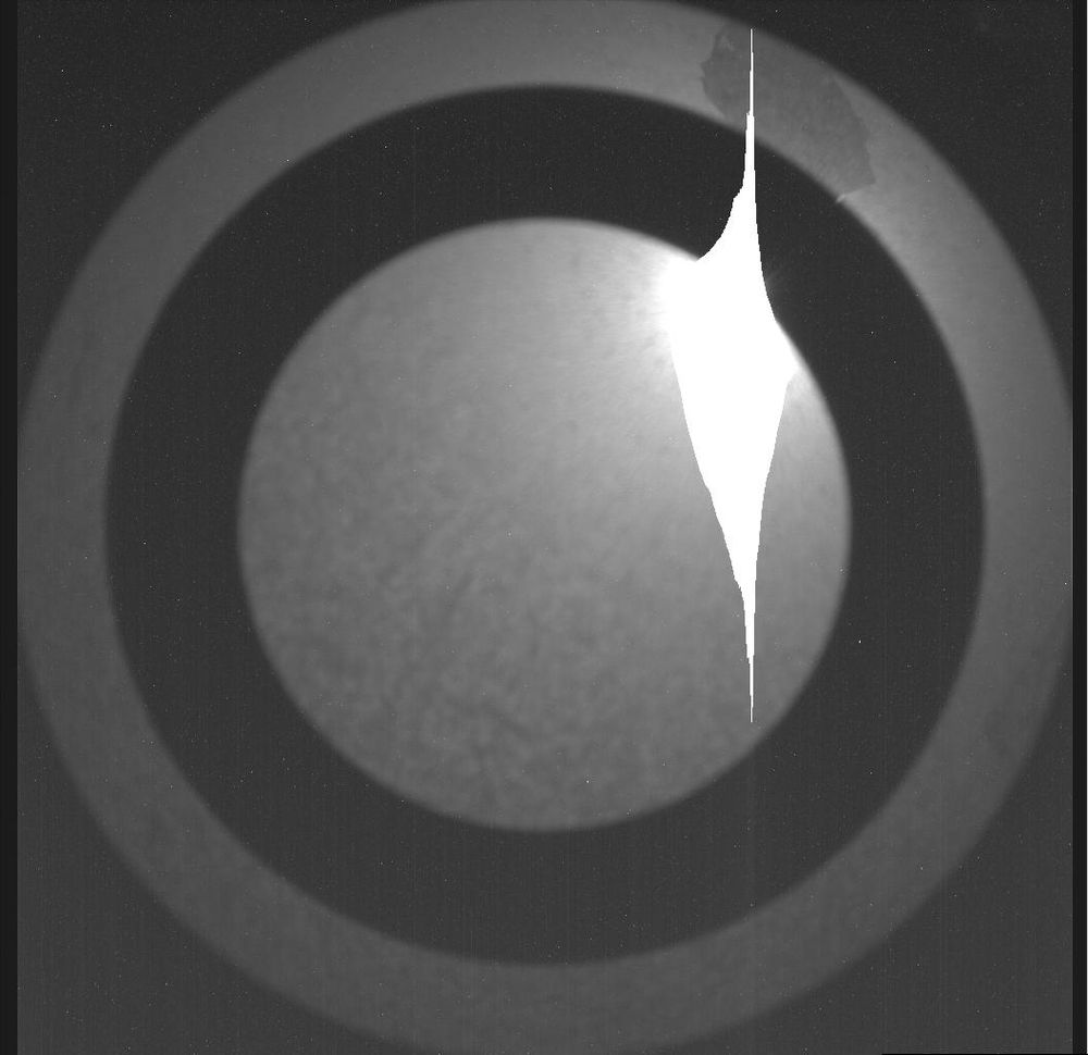 An image taken by the Perseverance rover on Mars