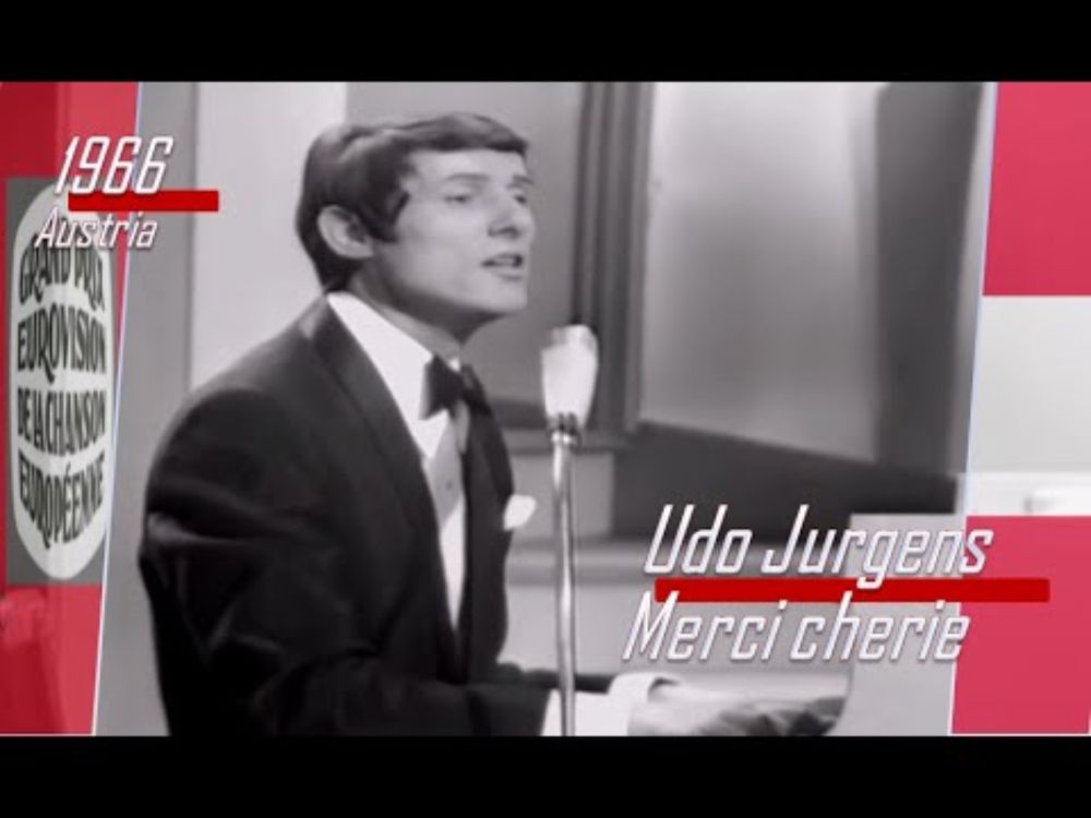 eurovision 1966 Austria 🇦🇹 Udo Jürgens - Merci cherie 🏆 ᴴᴰ