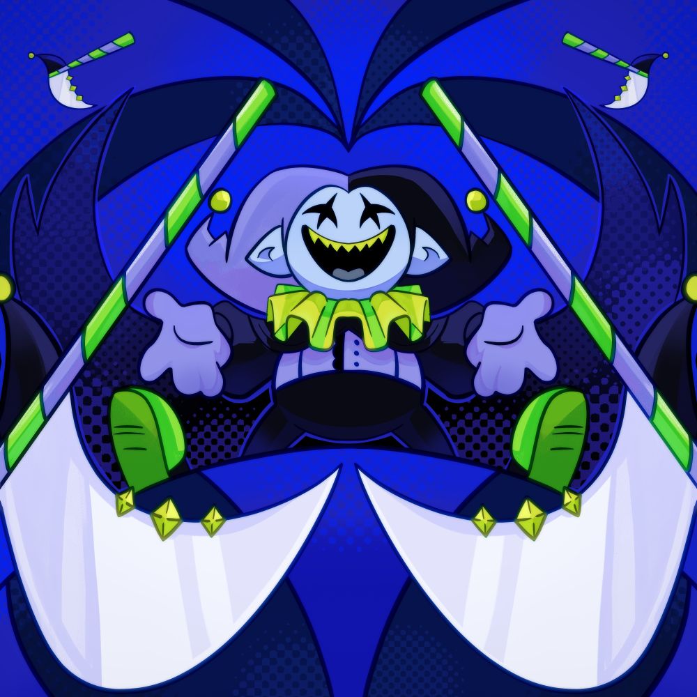 Art of jevil by the GOAT @Girafenecc