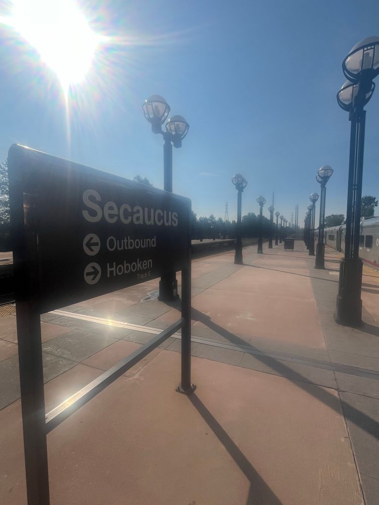 Secaucus Junction in the summer sun