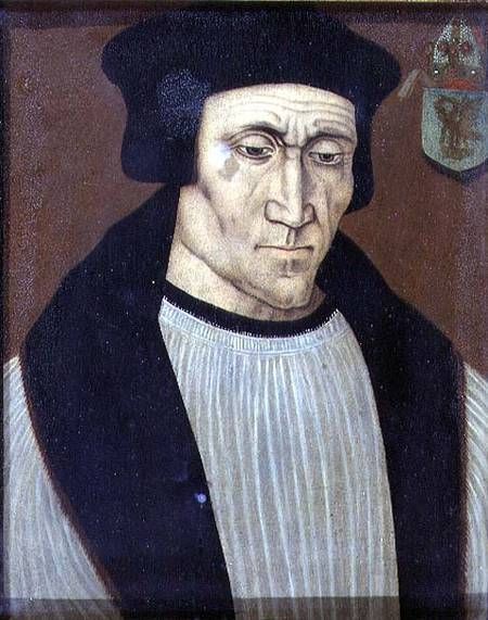 Portrait of Richard Foxe or Fox (c.1448-1528) Bishop of Winchester, Lord Privy Seal to Henry VII 