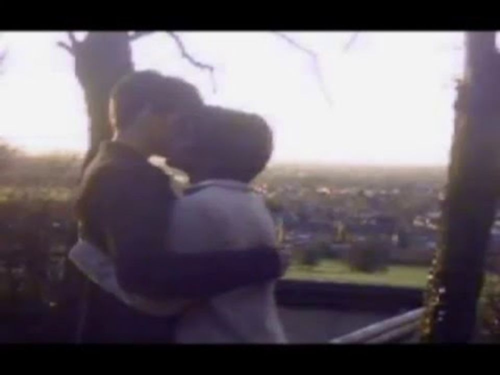 Gay kiss and dance