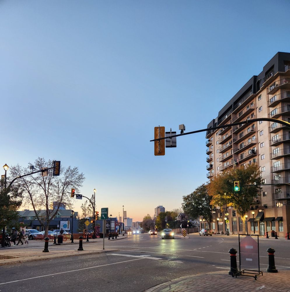 Intersection of Broadway and 12th Sreet East Saskatoon.