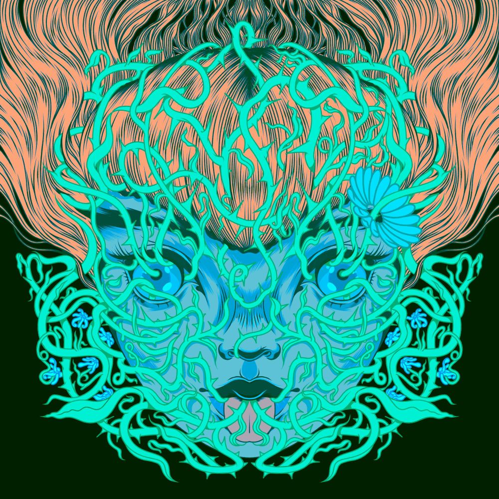 Thorns emerging from face