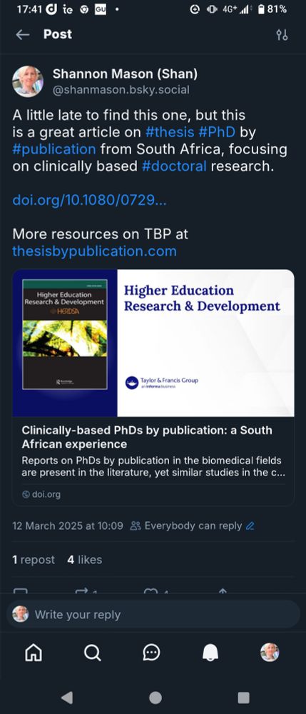 screenshot of my post sharing a paper I found a couple of months later. It's the same paper.