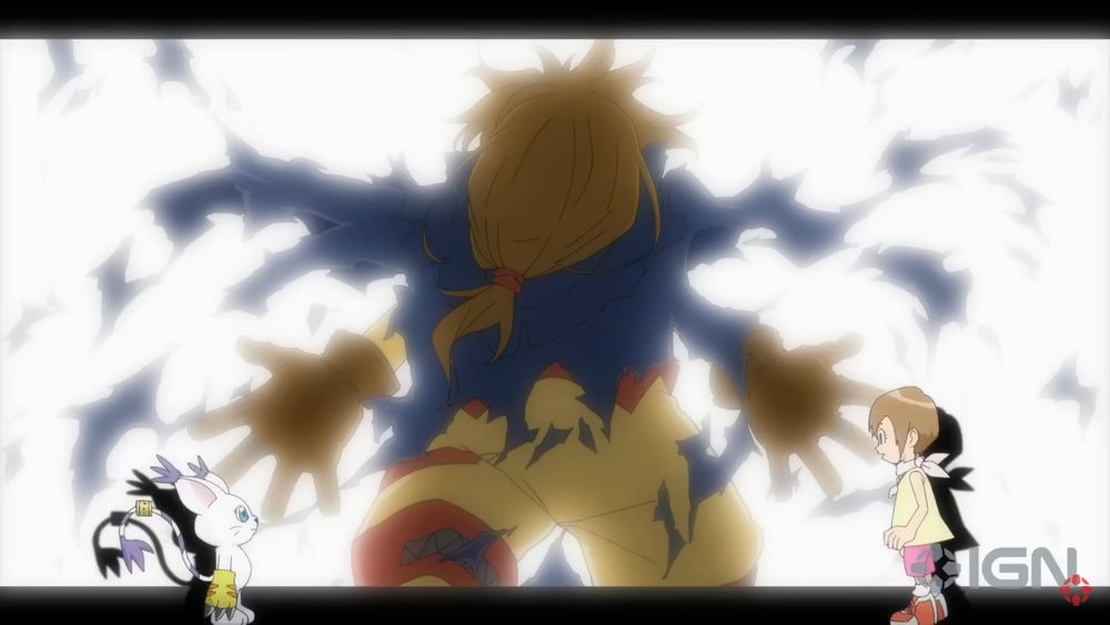 screencap of wizardmon's sacrifice from the digimon adventure 25th anniversary promotional video, link; https://www.youtube.com/watch?v=a4yyLct1cCg