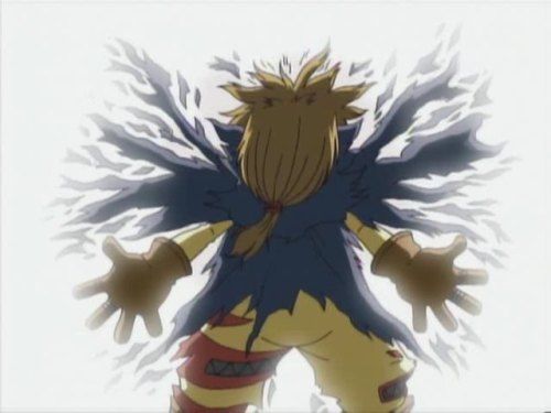 screencap of wizardmon's sacrifice from the original digimon adventure anime (1999)