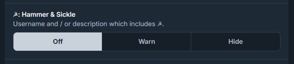 screenshot showing I have the label set to off