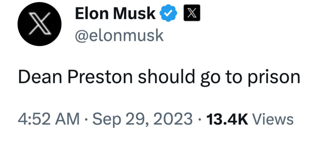 Elon Musk calls for jailing San Francisco supervisor Dean Preston