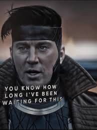 channing tatum as gambit in deadpool & wolverine (2024) saying “you know how long i’ve been waiting for this”