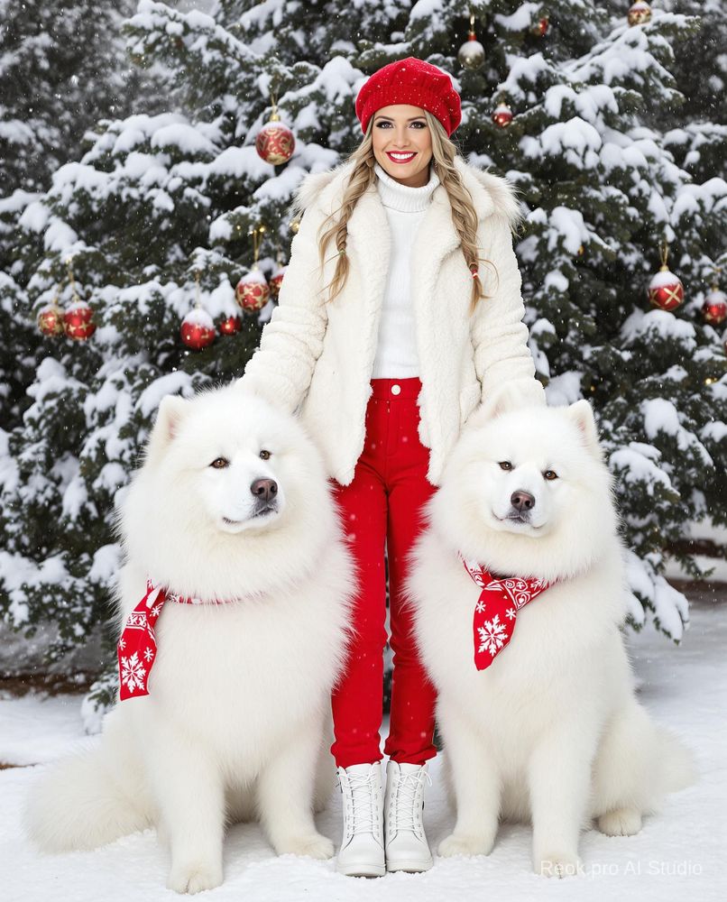 Festive Winter Vibes with Snowy Companions ❄️