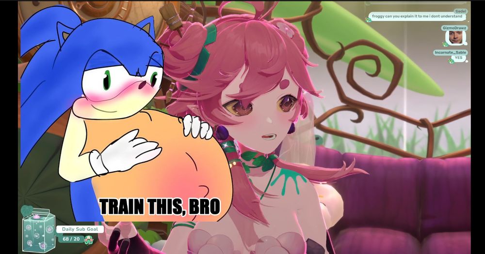 froggyloch and a pregnant sonic meme