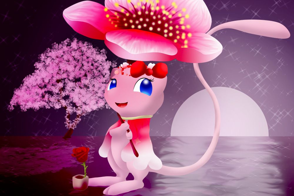 Deviantart drawing link: https://www.deviantart.com/theawesomemew/art/Bloom-s-new-outfit-1190438558

During those few times I played Sky:Children of the light, I bought few items that can be matched with Bloom, indeed I bought the ribbon from the new ongoing Season of Blue Bird and the rose from Days of Bloom. Btw I broke the rules with this outfit, because I can't equip the ribbon and the petal tiara at the same time (and realized I couldn't equip the flower earrings with the tiara as well) because Sky rules. Anyway I drew Bloom with thise new outfit in the cherry Starlight Desert (that honestly I came up with this idea).

Hope you like it 