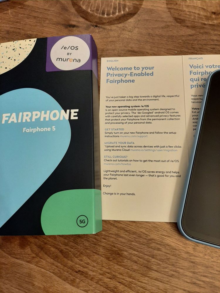 Picture of Fairphone 5 with e/OS Murena