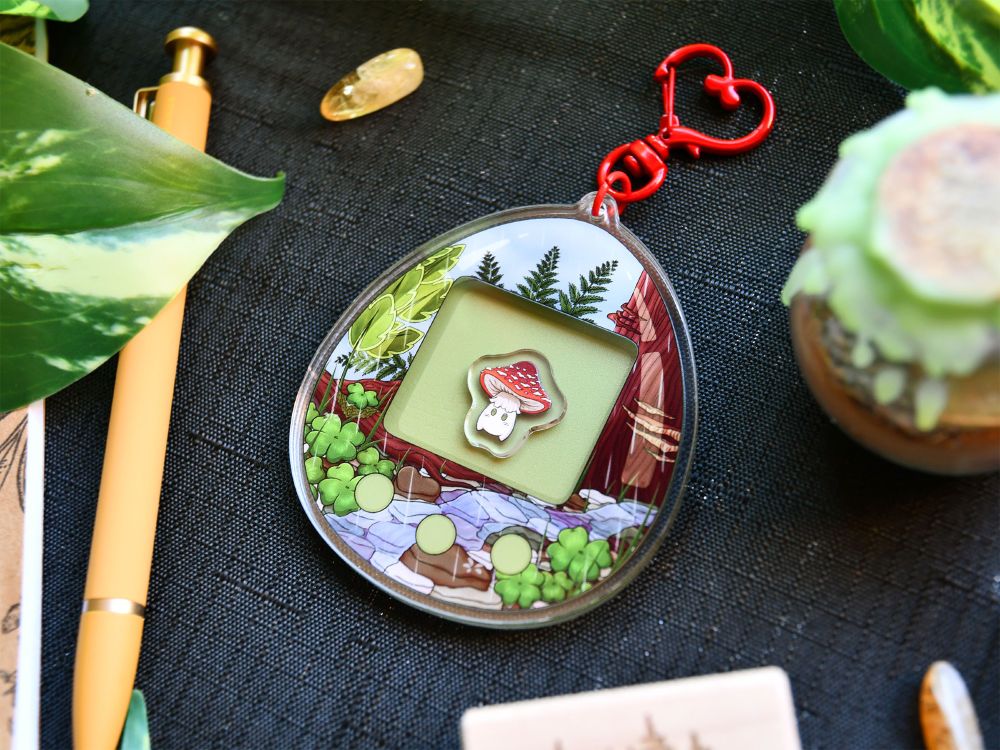 Forest virtual pet shaker with a cute mushroom sprite inside!