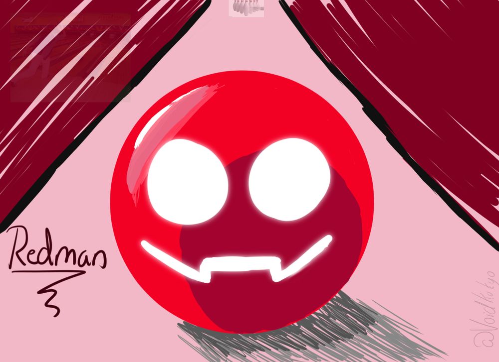 Digital Illustration of Omniv's OC Redman as a ball

...are those bowling pins?
