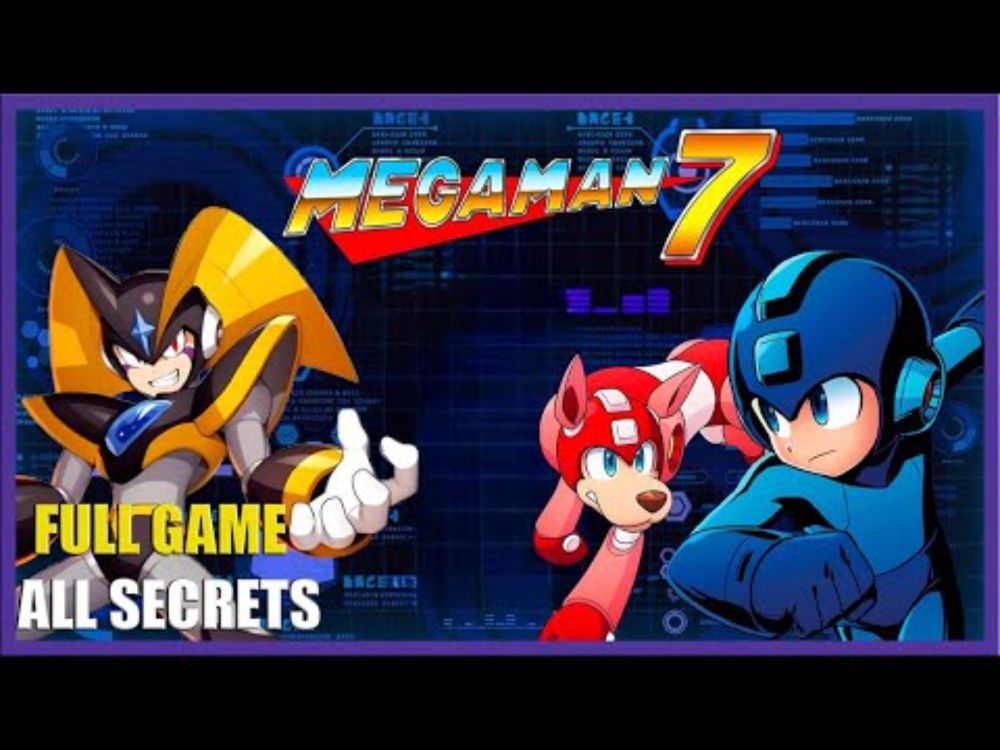 Mega Man 7 100% -  ALL SECRETS | SFC/SNES | Longplay