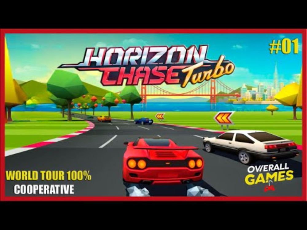 Horizon Chase Turbo - World Tour 100% #1 (Co-op)  | PC, PS4, Xbox, Switch, Android, IOS | Longplay