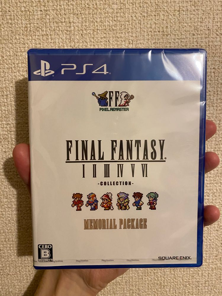 A Japanese PS4 copy of Final Fantasy I-VI Collection: Memorial Package.
