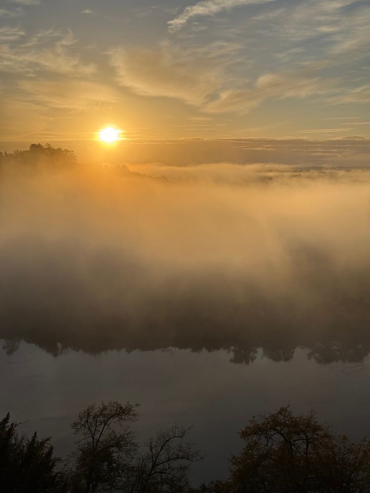 Cloud inversion sunrise