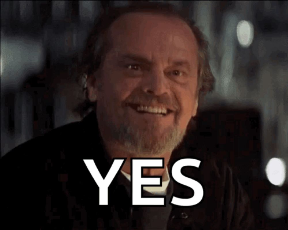 Jack Nicholson Yes GIF