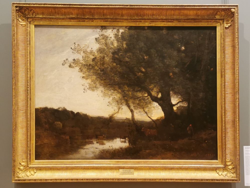 Le passage du gué le soir, de Corot