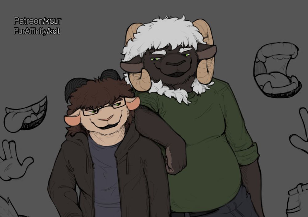 Kass leaning on Kassy, the pair of them looking at each other and looking mischievous.