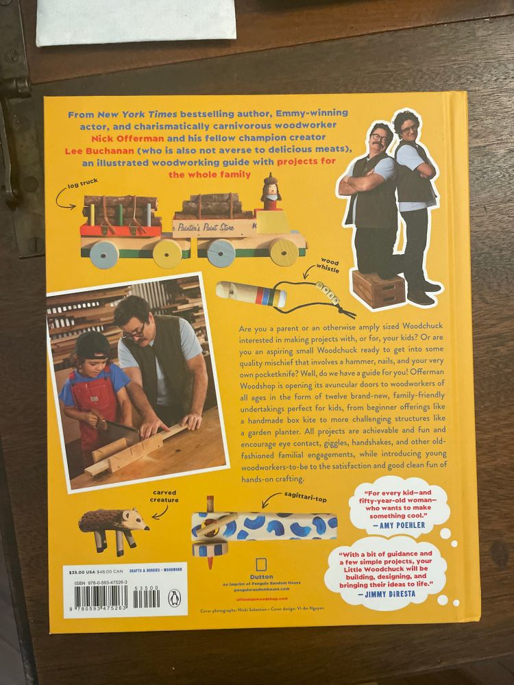Back cover of Little Woodchucks by Nick Offerman and Lee Buchanan