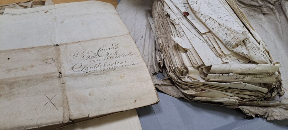An unsorted bundle from a French ship