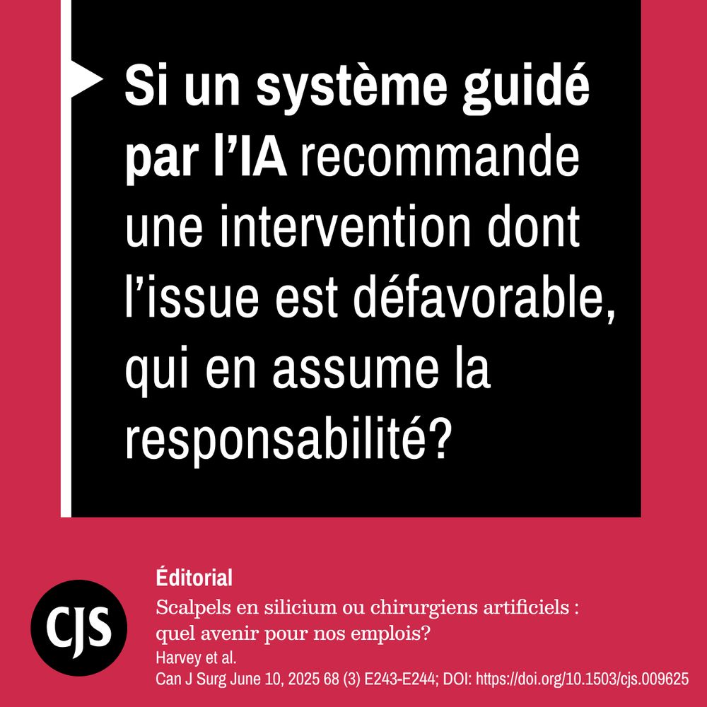 Si un système guidé par l’IA recommande une intervention dont l’issue est défavo­rable, qui en assume la responsabilité?