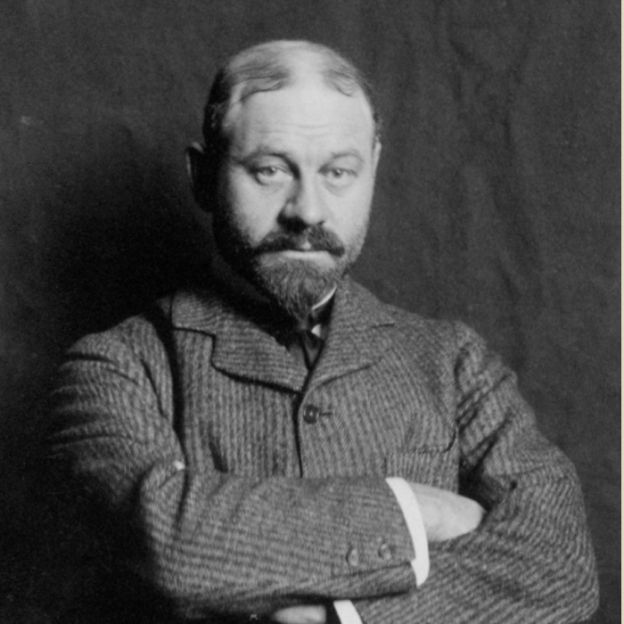 Black and white portrait of Sir Andrew MacPhail