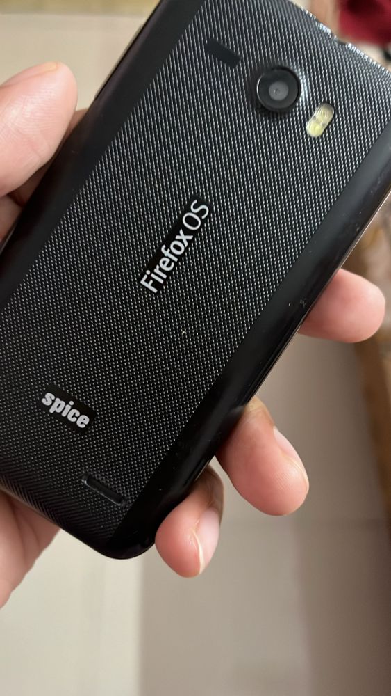 The back of my old spice phone that came with firefox OS