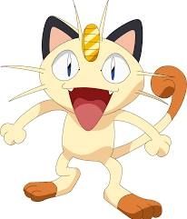 Image of the Pokemon cat character Meowth. 
