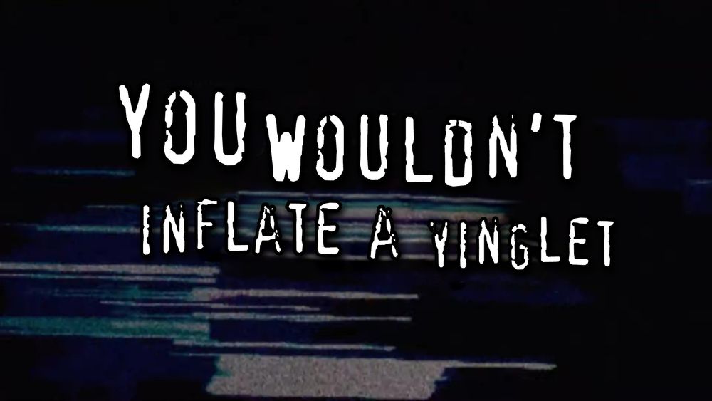 YOU WOULDN'T INFLATE A YINGLET
anti piracy ad parody