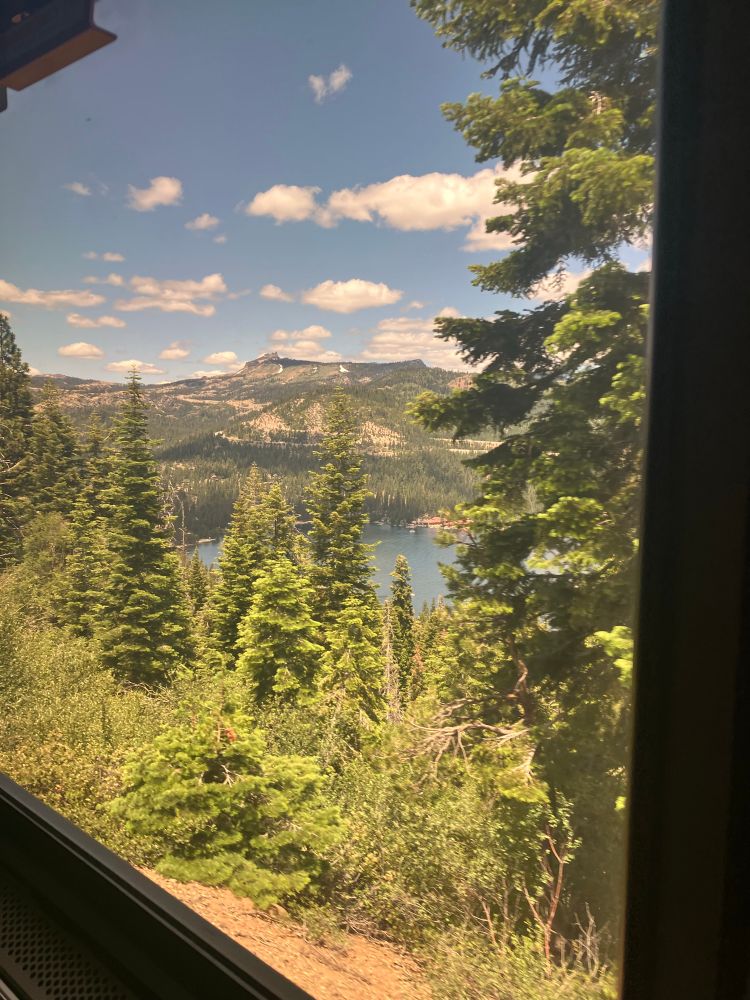 View from the train of the mountains