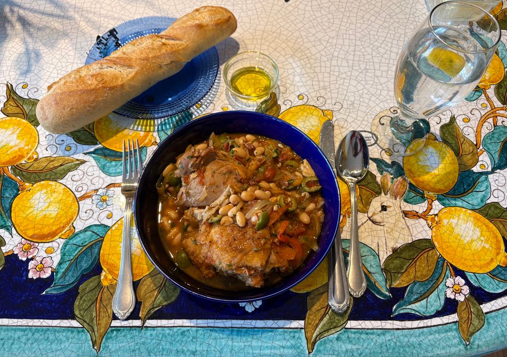 🍽️ Dinner tonight I substituted chorizo and dill for pancetta and Italian parsley. This was just MEH 🫤 too many steps for an average dish 