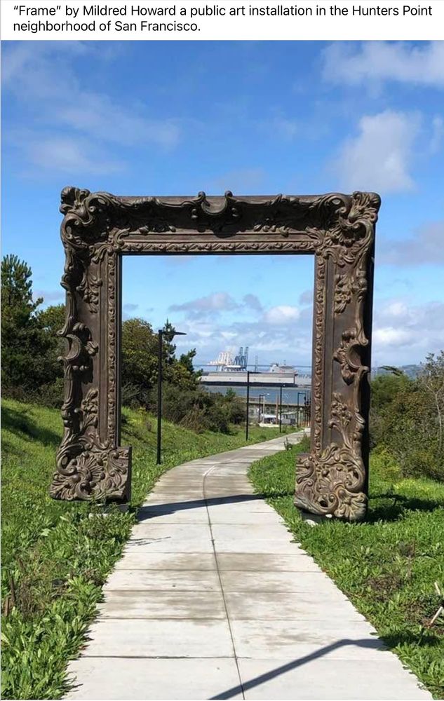 I just love this public art in San Francisco’s Hunters Point. Image shared from FB